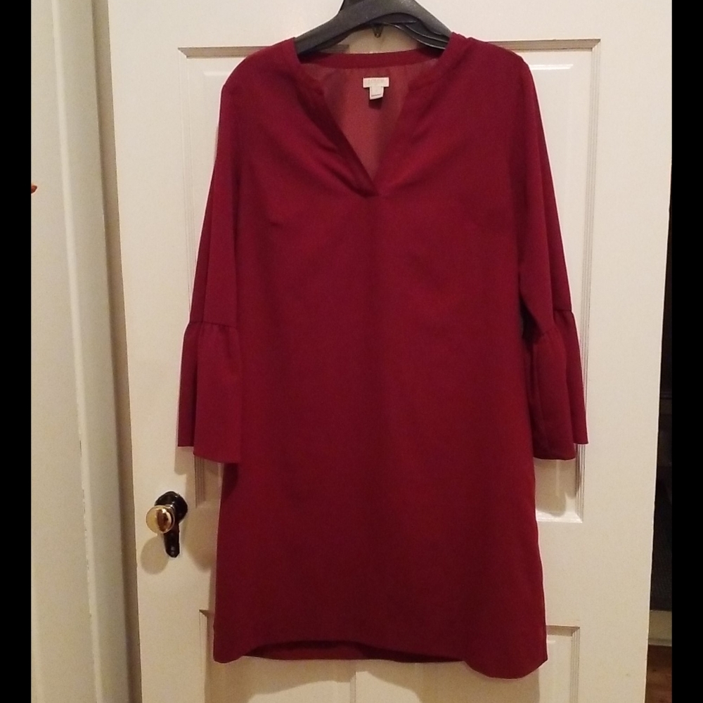 Burgundy dress